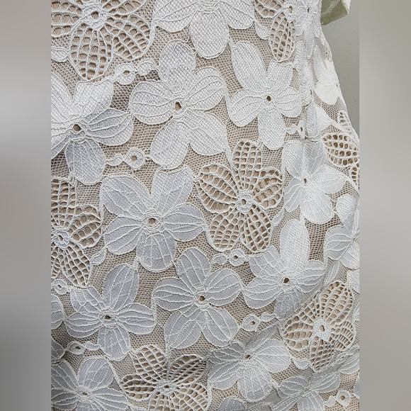 NWT Selfie Leslie Verona Off-Shoulder Lace ruffle Mini Dress size Large - Picture 6 of 15